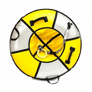 Санки надувные Тюбинг Элит жёлтый, диаметр 105 см. (RT, 7329rt)